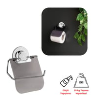 Wenken Vidasız Ultra Güçlü Yapıştırma Lüks Krom Kapaklı Tuvalet Kağıtlık