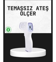 Temassız Termometre Hızlı Ölçüm Güvenli Dijital Ateş Ölçer