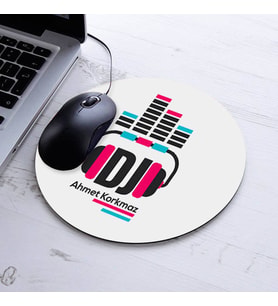 İsimli DJ'lere Özel Yuvarlak Mousepad