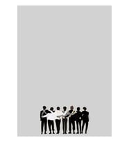 Bts Ot7 Illüstrasyon Tablo Ahşap Poster Dekoratif Kod2560