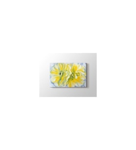 Georgia Okeeffe - Yellow Flower Tablo 40 X 60 Cm
