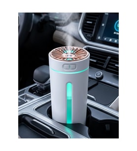 Araç İçi Hava Nemlendirici 5 Esans Hediyeli LED Işıklı USB Buhar Makinesi