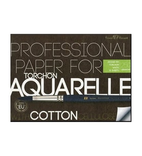 B&V Torchon Pamuk Suluboya Kağıdı Dosyalı 250g A2 (42x60cm) 10 Yaprak 4-143
