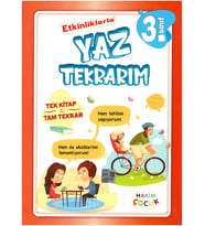 Hakim Çocuk 3.Sınıf Etkinliklerle Yaz Tekrarım Tek Kitap Tam Tekrar Tatil Kitabı