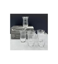 El Yapımı Rose Crystallin Cam Çay Bardağı 6'lı 145 cc Set
