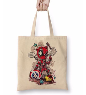 Deadpool Bez Çanta Uzun Saplı