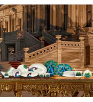Karaca X Çırağan Palace Shop Fine Pearl 39 Parça 6 Kişilik İnci Kahvaltı/Servis Takımı