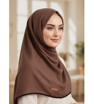 Mismara Müslin Biyeli Eşarp Mocha