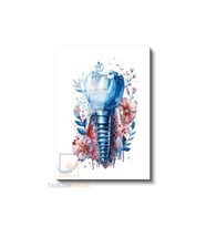 Dikey Cam Tablo Salon Duvar Tablosu Dikey Cam Klinik İmplant Yeni Ev Hediyesi Ofis Tablosu