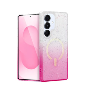 Samsung Galaxy S25 Pummel Shiny Magsafe Kapak - Pembe