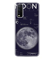 Vivo Y11s Kılıf Desenli Silikon Kılıf Moon Info 1424