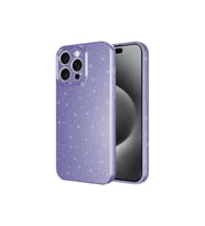 Apple iPhone 15 Pro Max Uyumlu Kılıf Kamera Korumalı Simli Lüks Zore Koton Kapak (Mor)
