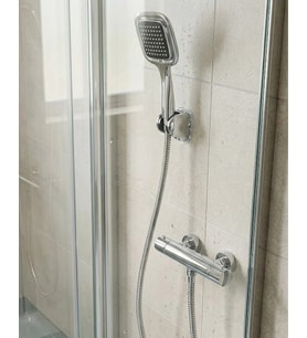 Siyah Duş Başlığı Seti Spiral Hortumlu El Duşu ve Duvar Askısı Banyo Seti