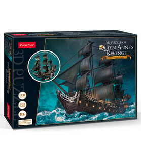 CubicFun Queen Anne's Revenge 3D Puzzle 293 Parça LED Işıklı