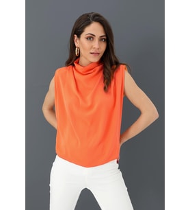Bluz Kolsuz Degaje Yaka - NarÇiçeği