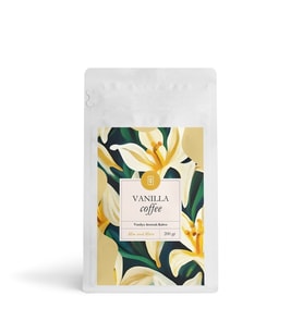 Vanilla Coffee Vanilya Aromalı Kahve Çekirdek Kahve 200 Gr