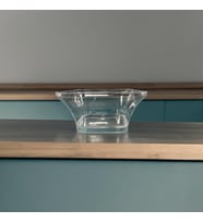 Lotus Kristal Tatlı Kasesi - Mika Plastik Kap - Şeffaf - Kapaklı - 180 ML/CC - 100 Adet