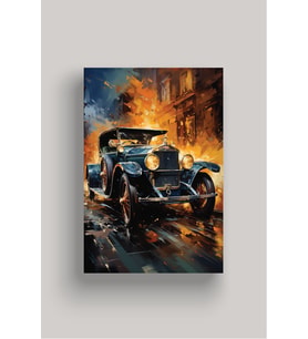 Nostaljik Klasik Otomobil Poster Modelleri - Klasik Seri 2 (Model 1)
