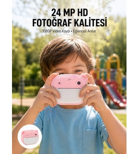 Anında Baskı Özellikli Şipşak Kamera 24mp Hd Çift Lensli Ve 32gb Hafızalı