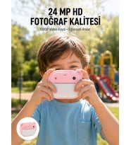 Anında Baskı Özellikli Şipşak Kamera 24mp Hd Çift Lensli Ve 32gb Hafızalı