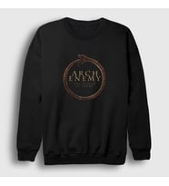 Presmono Unisex Siyah World Arch Enemy Sweatshirt 11903tt