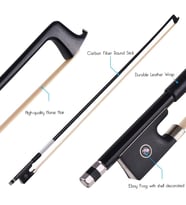 Karbon Fiber Profesyonel Tam Boy Keman Yayı - 4/4 Carbon Arşe