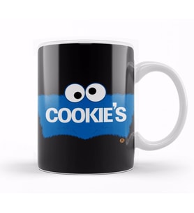 Cookie Monster Cookie's Kurabiye Canavarı Kupa Bardak Porselen