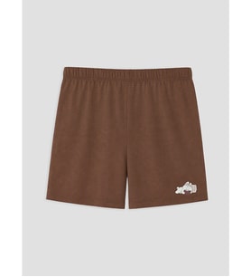 LCW Young Kahverengi Baskılı Kadın Şort Pijama Altı