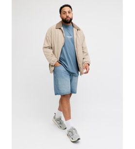 JACK JONES Erkek Battal Boy Büyük Beden Kot Şort 12291930