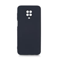 Pilanix Xiaomi Redmi Note 9 Pro Kılıf Kamera Korumalı İçi Süet Mara Lansman Silikon Siyah