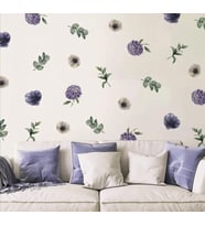 Botanik Yeşil Yapraklar, Boho tarzı duvar Duvar Dekorasyon Sticker (Karışık)