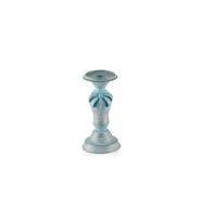 Mavi Kurdeleli Küçük Mumluk 23X12 Cm Pr30-1031