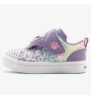 Skechers Twi-Lites-Twinkle Pets Kids Light Sneaker Cırt Cırtlı Işıklı Sesli Çocuk Ayakkabısı Mor
