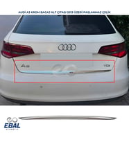 Audi A3 Krom Bagaj Alt Çıtası 2013 Üzeri Paslanmaz Çelik
