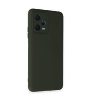 Xiaomi Redmi Note 12 5g Kılıf Nano İçi Kadife Silikon - Koyu Yeşil