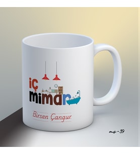 Kişiye Özel İç Mimar Temalı Kupa Bardak