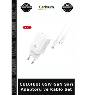 CE10(EU) 65W GaN Şarj Adaptörü ve Kablo Set Seti Kablosu Telefon