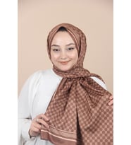 Karamel Emproyal Monogram Şal