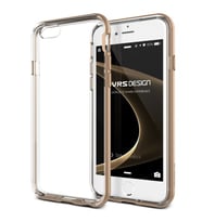 Verus iPhone 6/6S ile Uyumlu New Crystal Bumper Series Kılıf Shine Gold