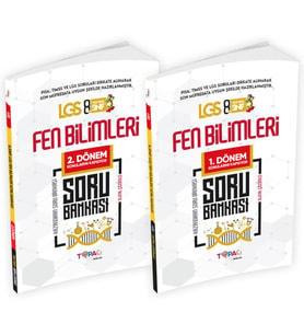 2026 8.Sınıf LGS Topaç Yayınları Türkçe-DKAB-Matematik-Fen Bilimleri Özgün Soru Bankası Seti Çözümlü