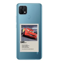 Oppo A15 / A15S Uyumlu Cars Mcqueen Desenli Şeffaf Telefon Kılıfı