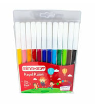 Mimaks 12 Renk Keçeli Kalem (Karışık)