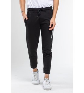 Erkek Basic Regular Fit Brooklyn Baskılı Eşofman Altı SPR22EA203 (Siyah)
