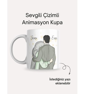Sevgili Çizimli Kupa No:6