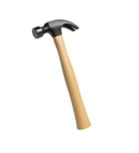 Beylini 320GR Profesyonel Ahşap Saplı Claw Çekiç 12 cm Çelik Baş Ergonomik Çivi Sökme Çakma Ergonomik Dayanıklı