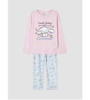 LCW Kids Pembe Cinnamoroll Bisiklet Yaka Kız Çocuk Pijama Takım