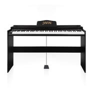 Jwin SDP-92 Tuş Hassasiyetli 88 Tuşlu Kapaklı Dijital Piyano - Siyah