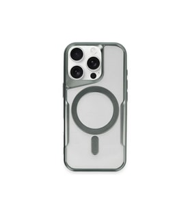 Newface Apple iPhone 12 Kılıf Boyi Magsafe Silikon Kapak - Yeşil