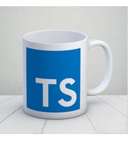 Typescript Tasarımlı Kupa Bardak (Çok Renkli)