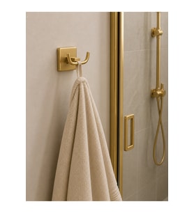 AKSU MAT GOLD İKİLİ BORNOZLUK